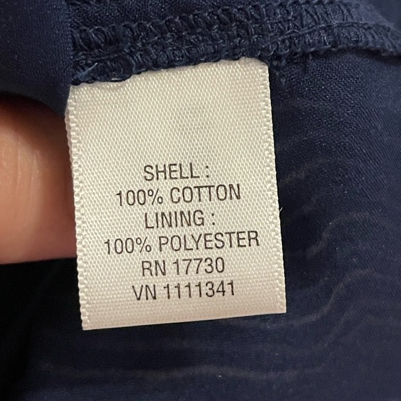 Converse one star navy white stripe cotton tank blouse - Picture 4 of 6